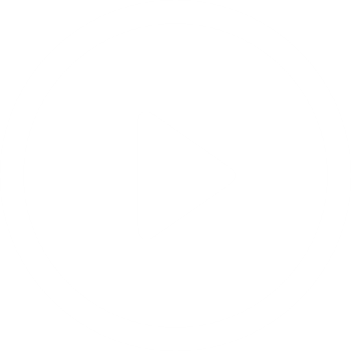 Play button round white icon